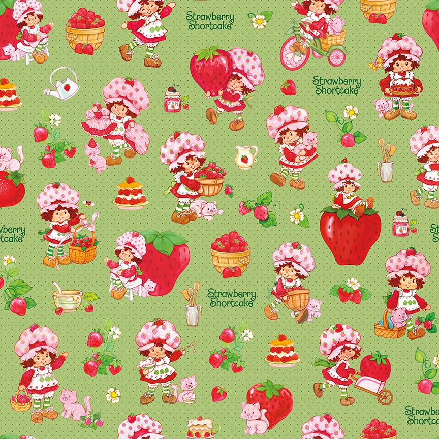 The-World-of-Strawberry-Shortcake C18560-GREEN Riley Blake Canada wholesale at International Textiles Ltd. 