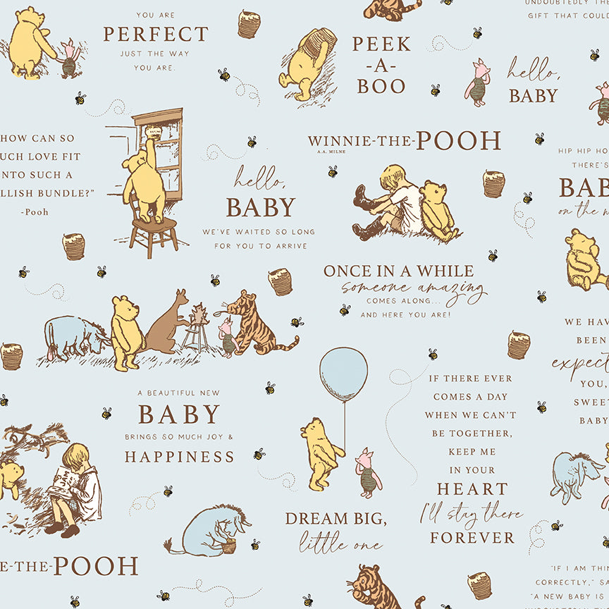 Winnie-the-Pooh-Baby C18590-BLUE Riley Blake Canada wholesale at International Textiles Ltd. 