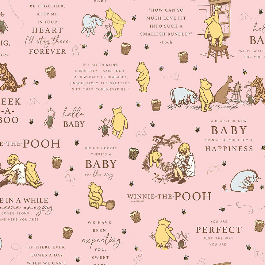 Winnie-the-Pooh-Baby C18590-PINK Riley Blake Canada wholesale at International Textiles Ltd. 