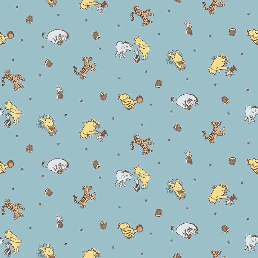 Winnie-the-Pooh-Baby C18591-BLUE Riley Blake Canada wholesale at International Textiles Ltd. 