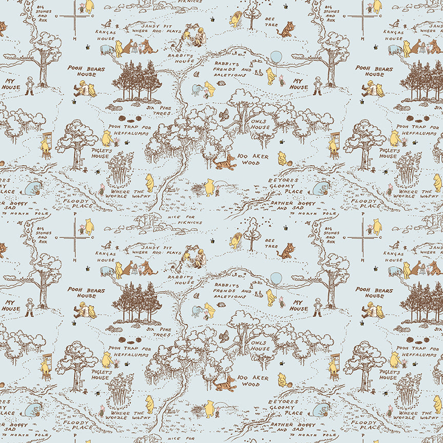 Winnie-the-Pooh-Baby C18592-BLUE Riley Blake Canada wholesale at International Textiles Ltd. 