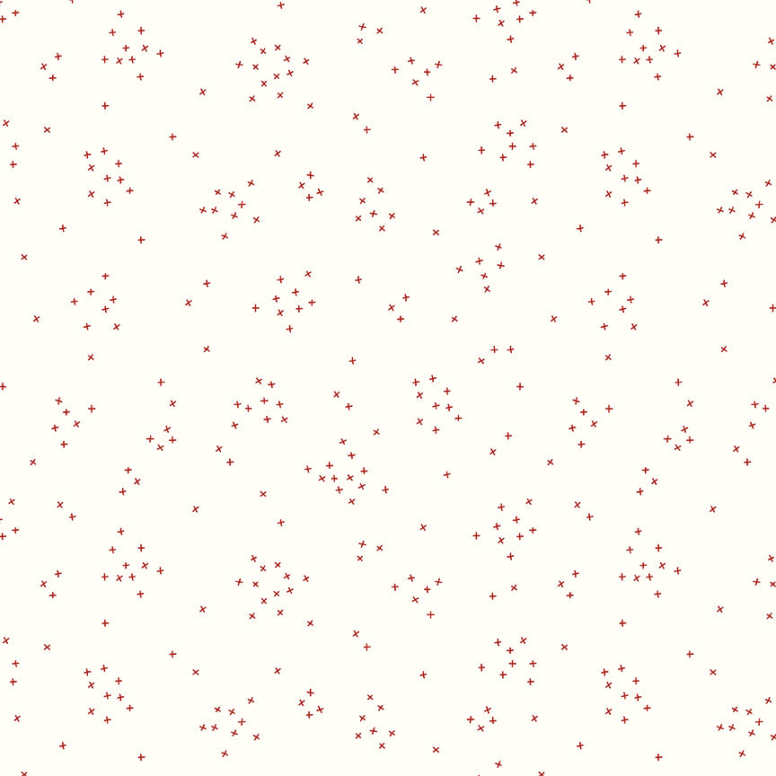 Scattered-A-Cross C375-BARNRED Riley Blake Canada wholesale at International Textiles Ltd. 