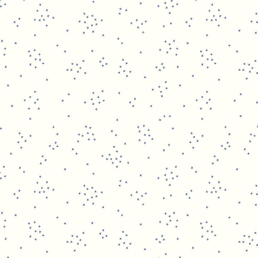 Scattered-A-Cross C375-DENIM Riley Blake Canada wholesale at International Textiles Ltd. 