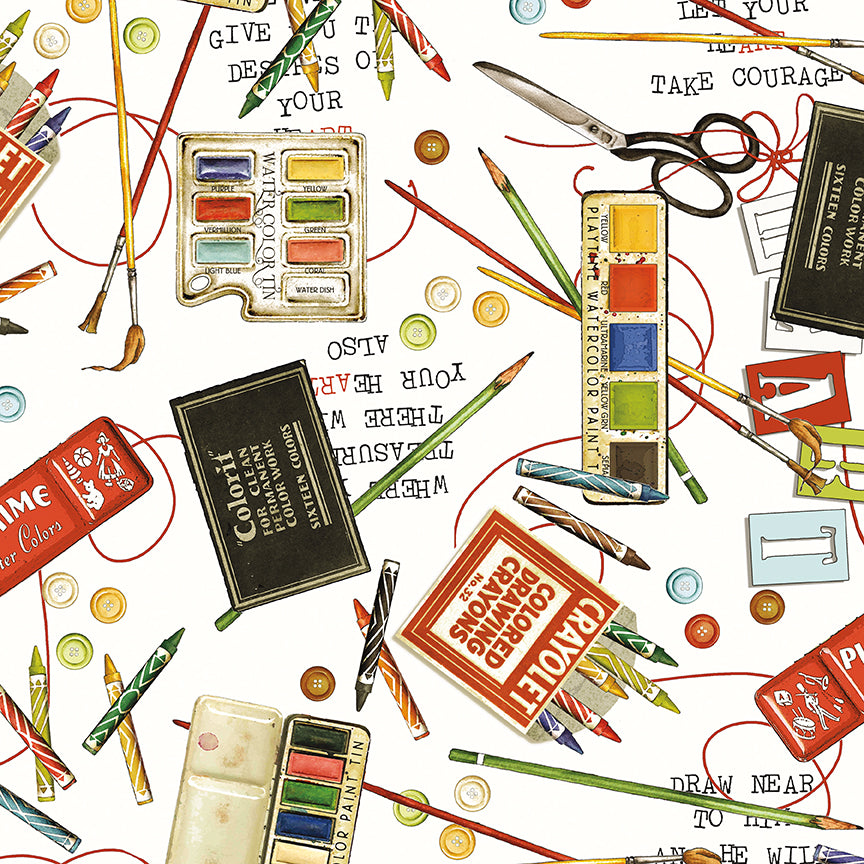 She-Who-Sews-The-Maker CD18527-WHITE Riley Blake Canada wholesale at International Textiles Ltd. 