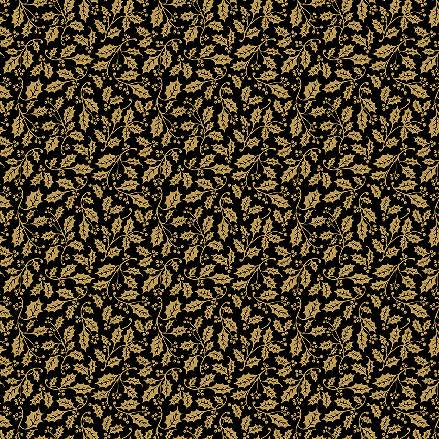 poinsettias-at-christmas-by-riley-blake- CF17636-BLACK is Available at International Textiles Ltd in Canada