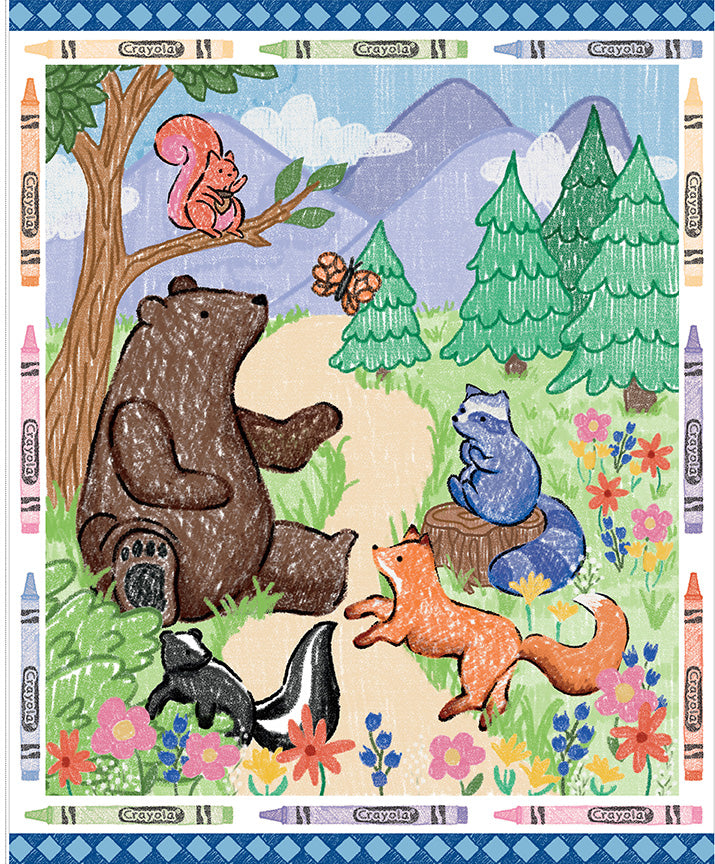 colorful-critters-by-riley-blake- P17915-PANEL is Available at International Textiles Ltd in Canada
