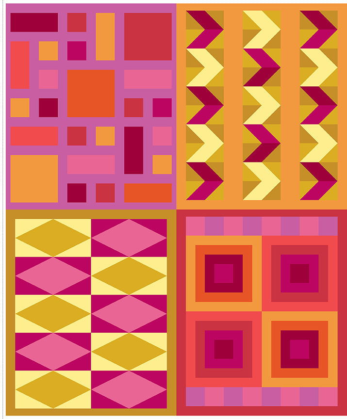 Quilt-in-Color P18510-SUNSET Riley Blake Canada wholesale at International Textiles Ltd. 