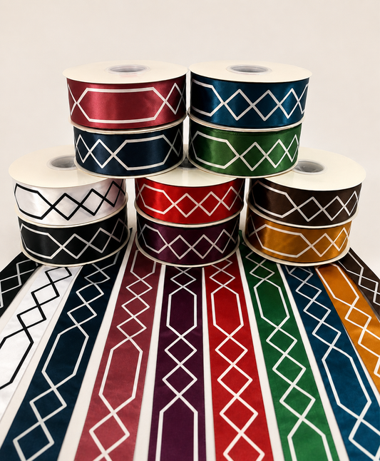 Co-Ordinates Ribbons by Shannon Gustafson.