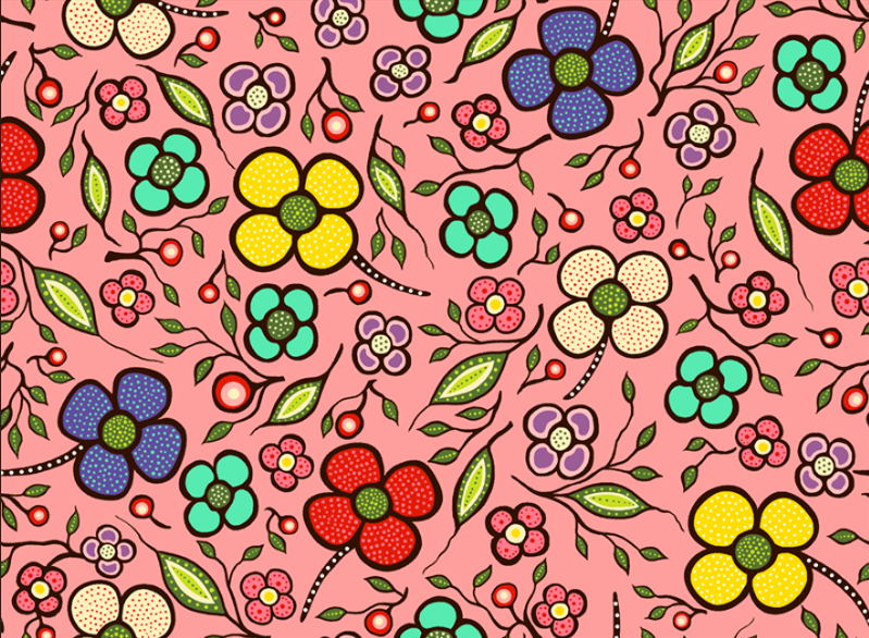 Abundance - Native Floral Satin by Audrey Armstrong
