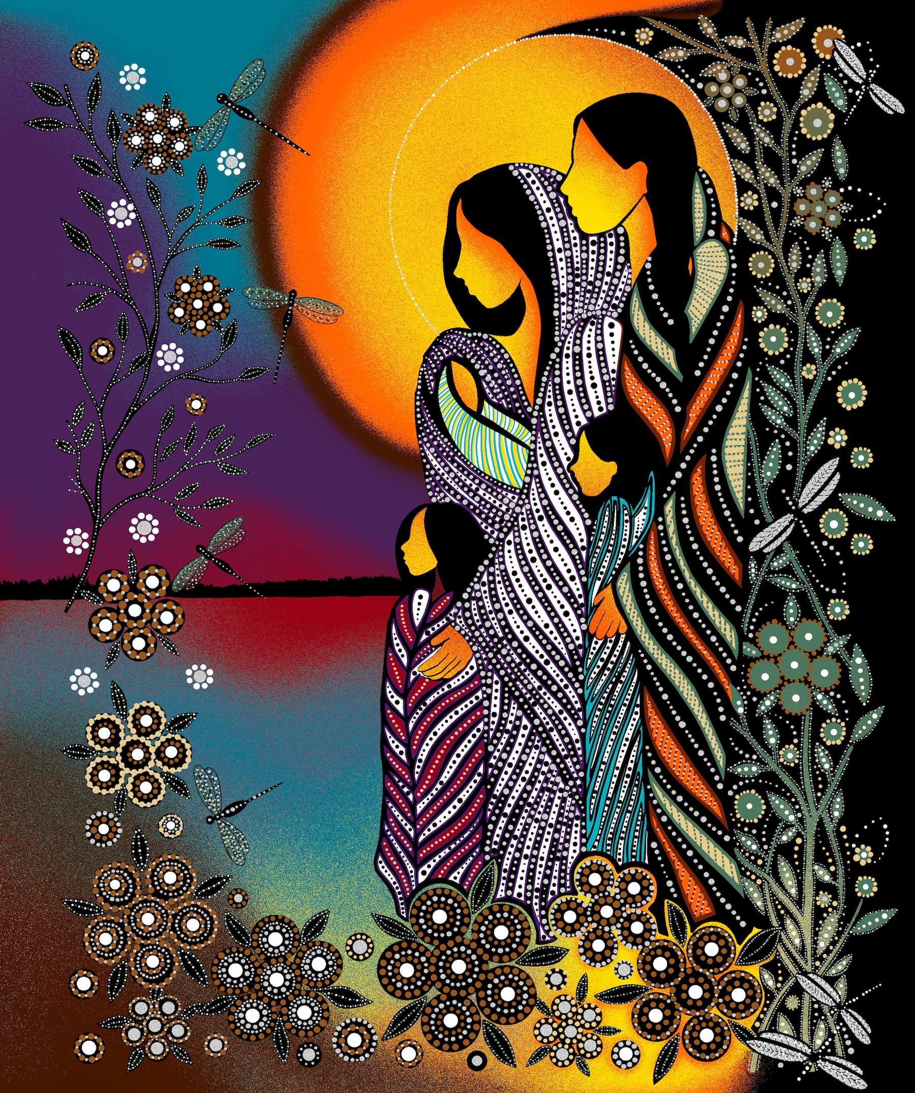 All_Children_Matter_by_Betty_Albert BA-00014MP-Panel Indigenous fabrics by Itex Designs