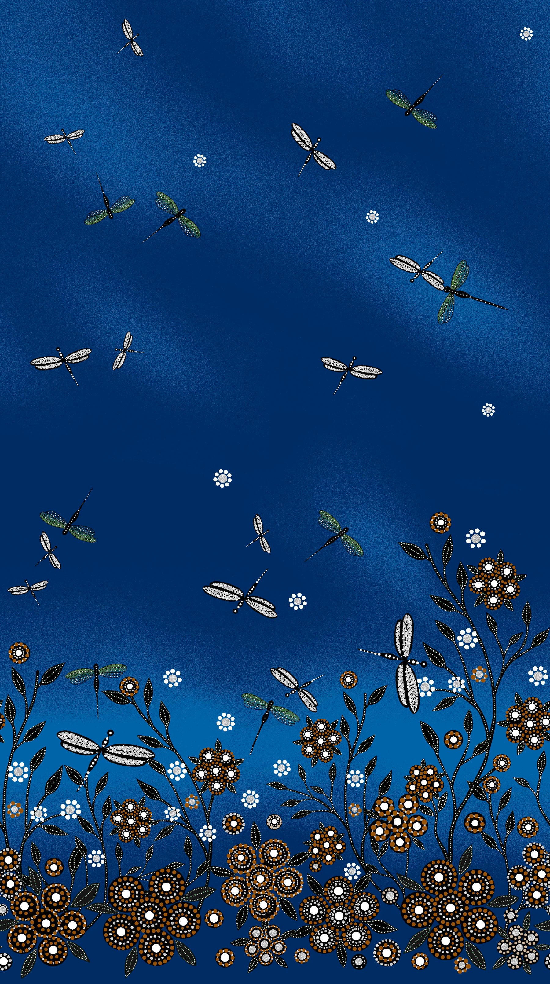 All_Children_Matter_by_Betty_Albert BA-00015M-Blue Indigenous fabrics by Itex Designs