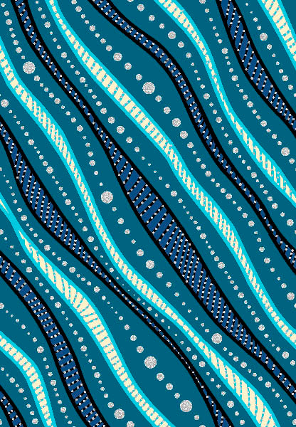 All_Children_Matter_by_Betty_Albert BA-00016M-Teal Indigenous fabrics by Itex Designs