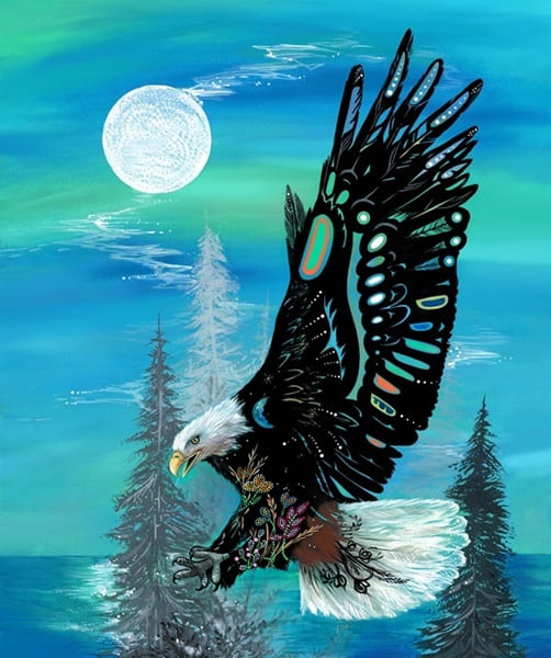 Free_Spirit_by_Karen_Erickson KE-0001DP-Blue Indigenous fabrics by Itex Designs