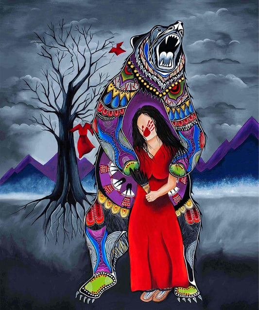 Ganawenda_by_Jessica_Somers JS-0001PD-Grey Indigenous fabrics by Itex Designs