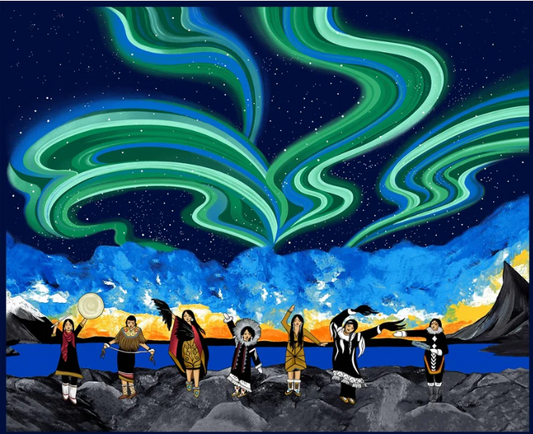 Inspired_Dancers_by_Linda_Wrigh LW-0001DP-Panel Indigenous fabrics by Itex Designs