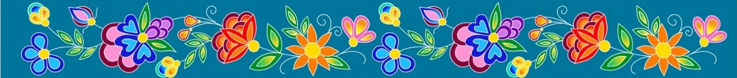 Koko_Blooms_by_Tamara_Malcolm TMR-0005-Turquoise Indigenous fabrics by Itex Designs