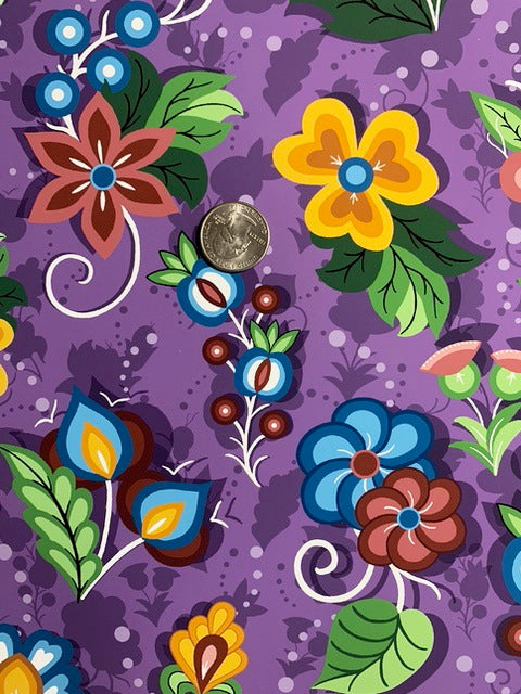 Native_Floral_3_by_Shannon_Gustafson SG-0003-Purple Indigenous fabrics by Itex Designs