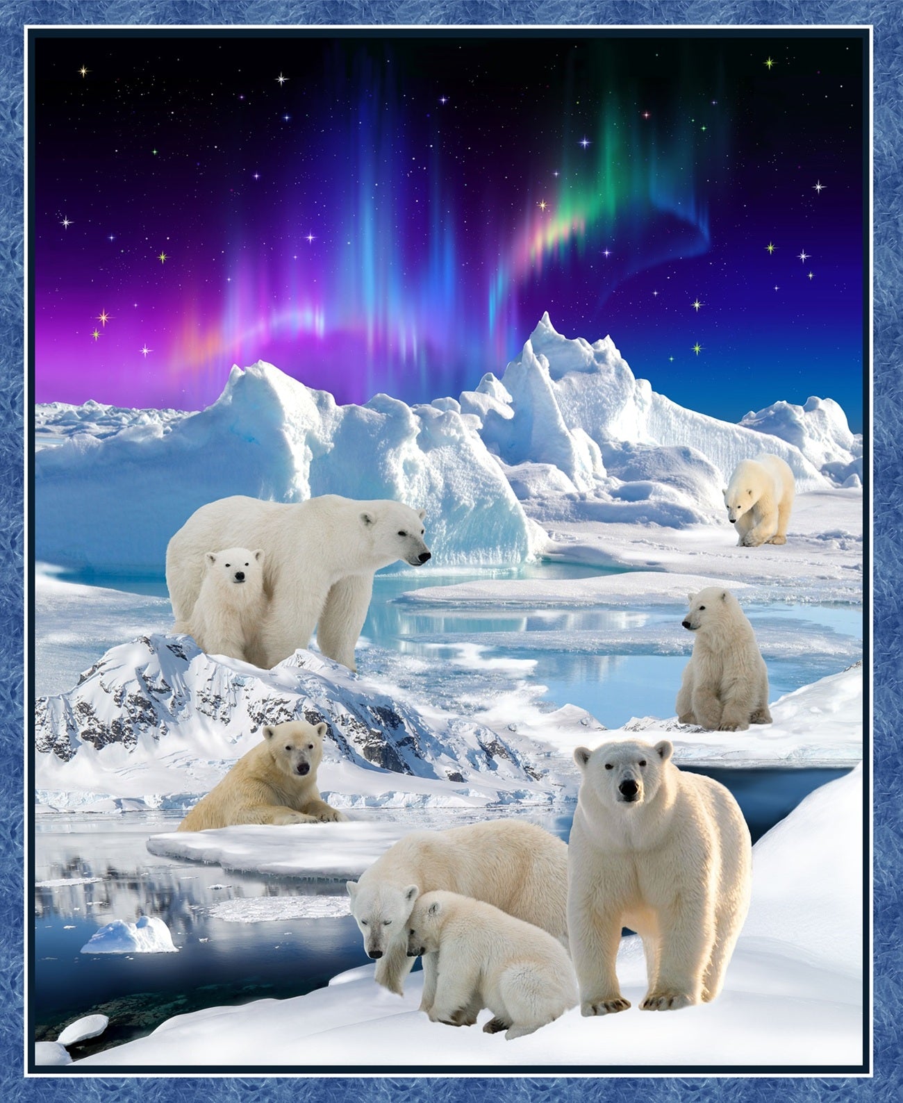 Polar_Bears EY-2101-1-1 Indigenous fabrics by Itex Designs