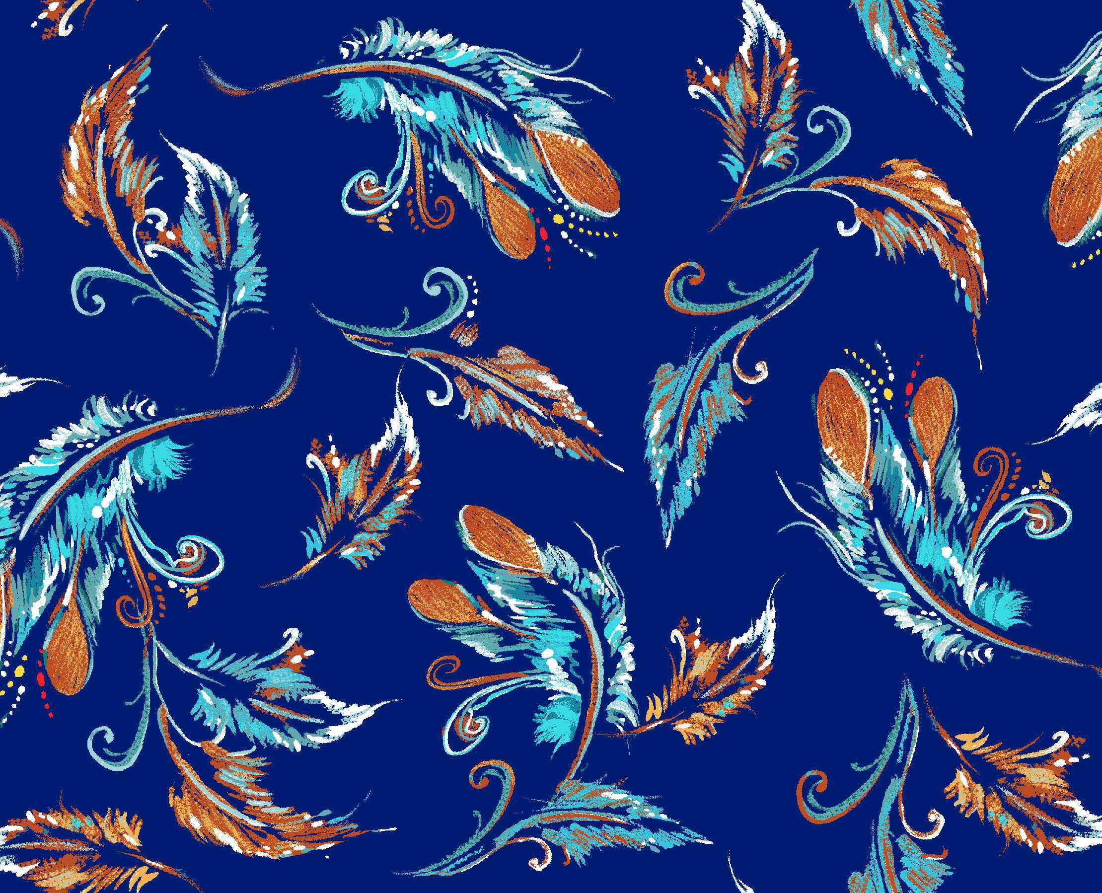 Raven_Tree_by_Carla_Joseph CAJ-0004M-Deep Royal Indigenous fabrics by Itex Designs