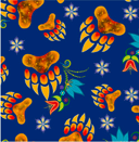 Revelation_Bright_by_Tracey_Metallic TMD-0002-Royal Indigenous fabrics by Itex Designs