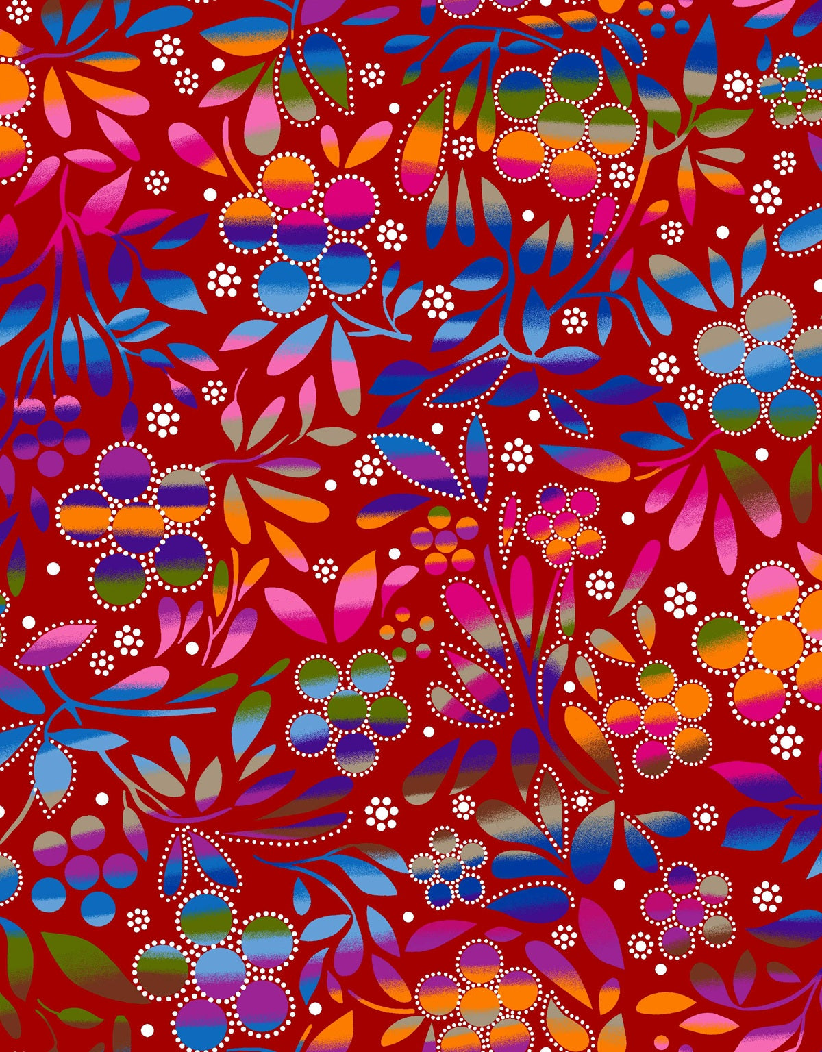 Sacred_Place_by_Betty_Albert BA-0009-Red Indigenous fabrics by Itex Designs