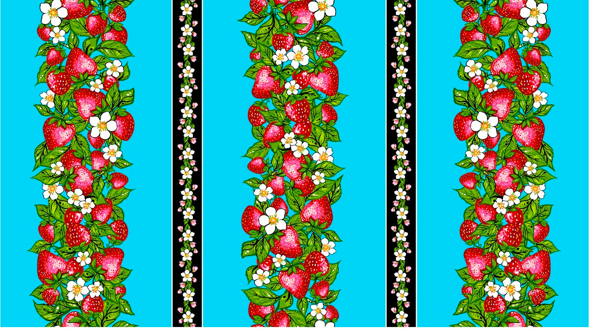 Strawberry_Dreamcatcher__by__Carla_Joseph CAJ-0007-Blue Indigenous fabrics by Itex Designs
