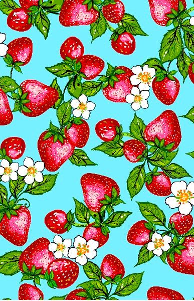 Strawberry_Dreamcatcher__by__Carla_Joseph CAJ-0008-Blue Indigenous fabrics by Itex Designs