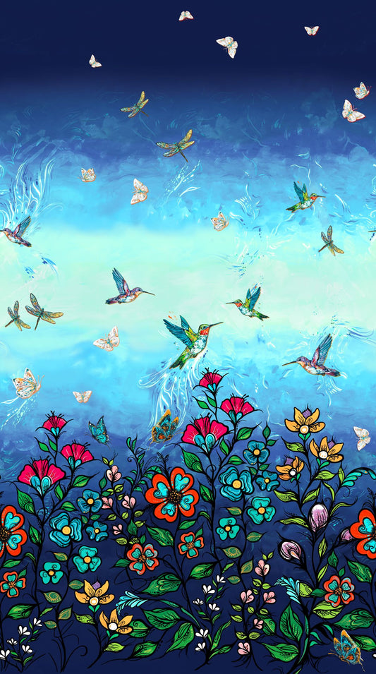 Tranquility_by_Carla_Joseph CAJ-00010D-Blue Indigenous fabrics by Itex Designs