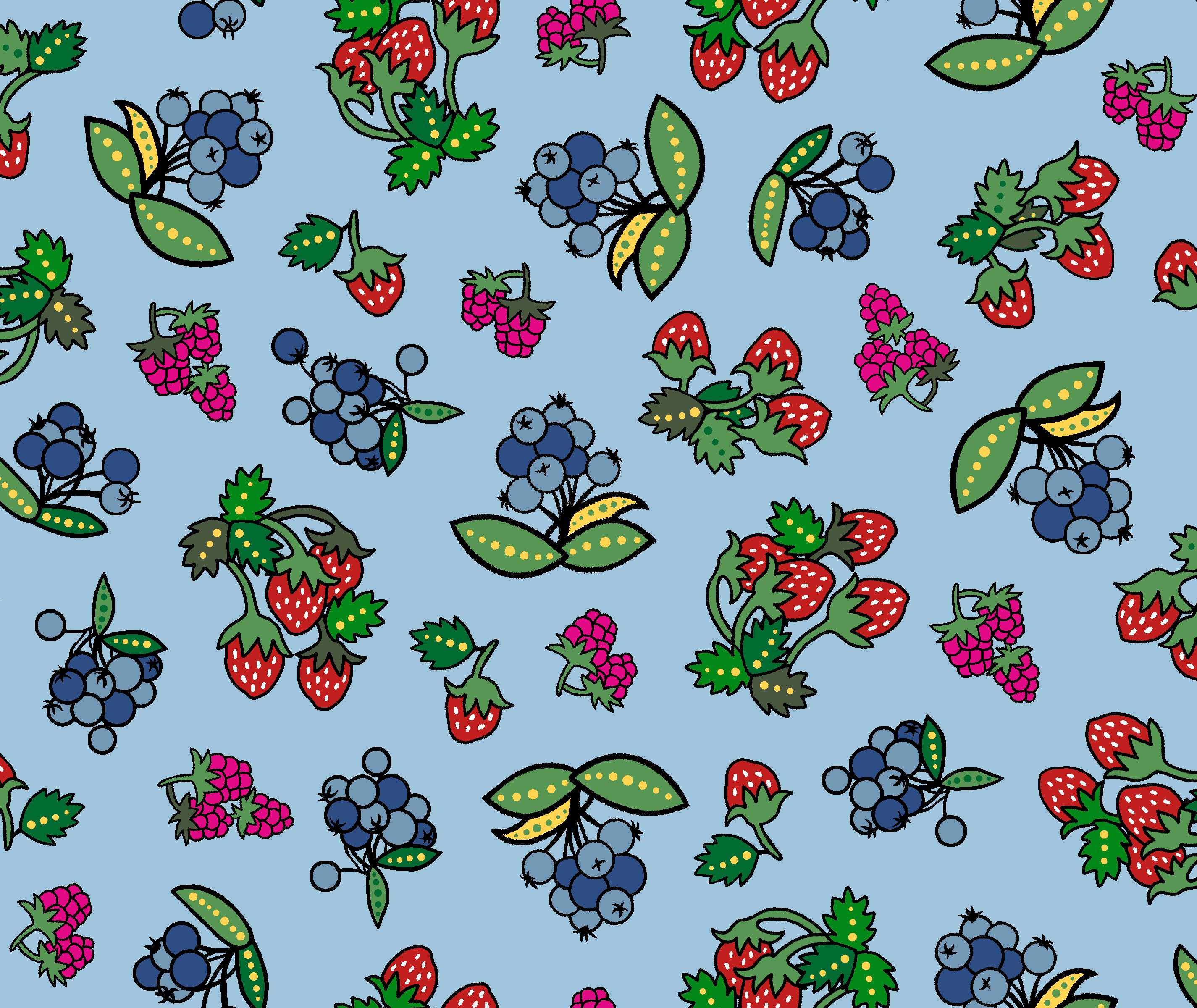 Tree_of_Life_by_Donna_the_Strange DTS-0003-Blue Indigenous fabrics by Itex Designs