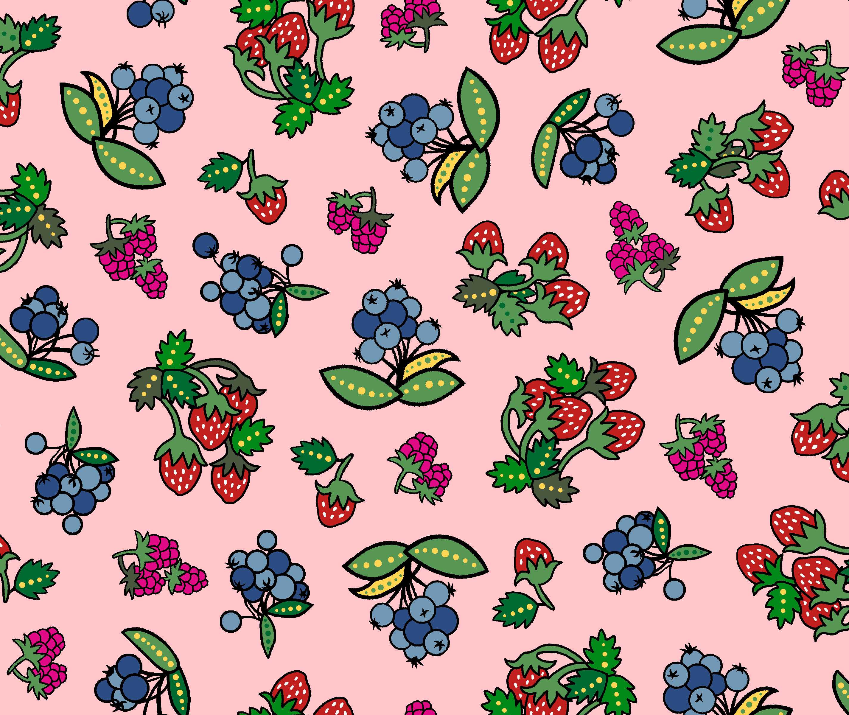 Tree_of_Life_by_Donna_the_Strange DTS-0003-Pink Indigenous fabrics by Itex Designs